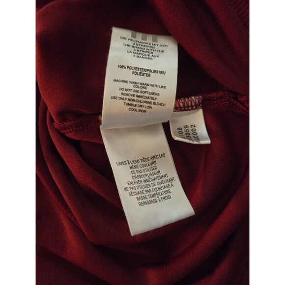 Adidas Golf Polo Shirt Athletic Red Polyester Size Large Mens - Picture 3 of 9